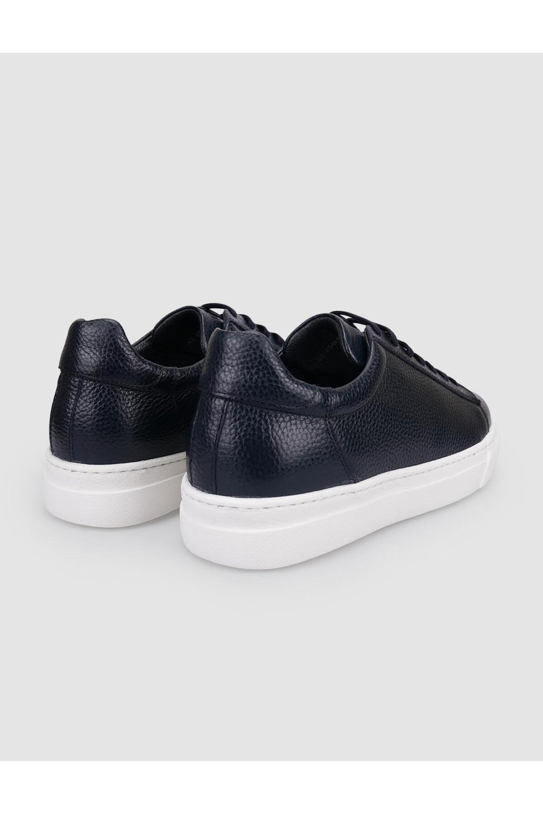 Cabani Shoes Sassari %100 Cuir Véritable Bleu marine Chaussures de Sport pour Homme à Lacets - Bleu marine