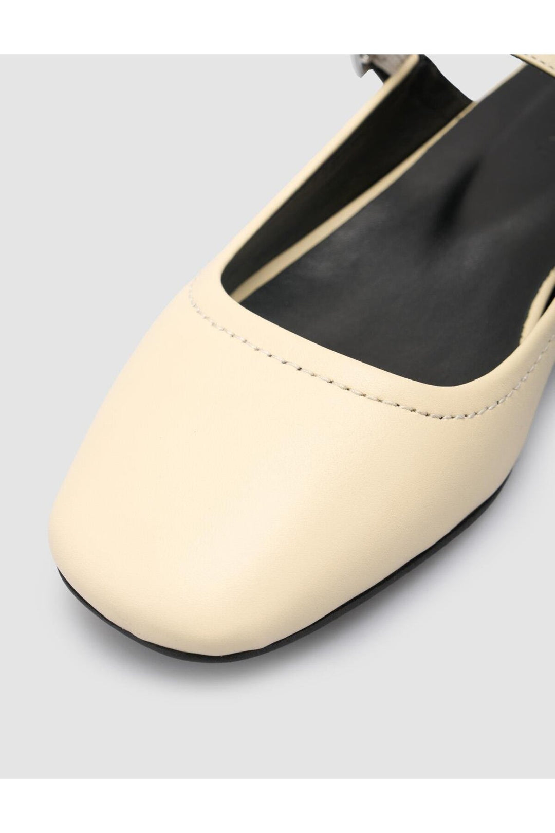 Cabani Shoes %100 Cuir Véritable Ballerines Femme Beige - Beige