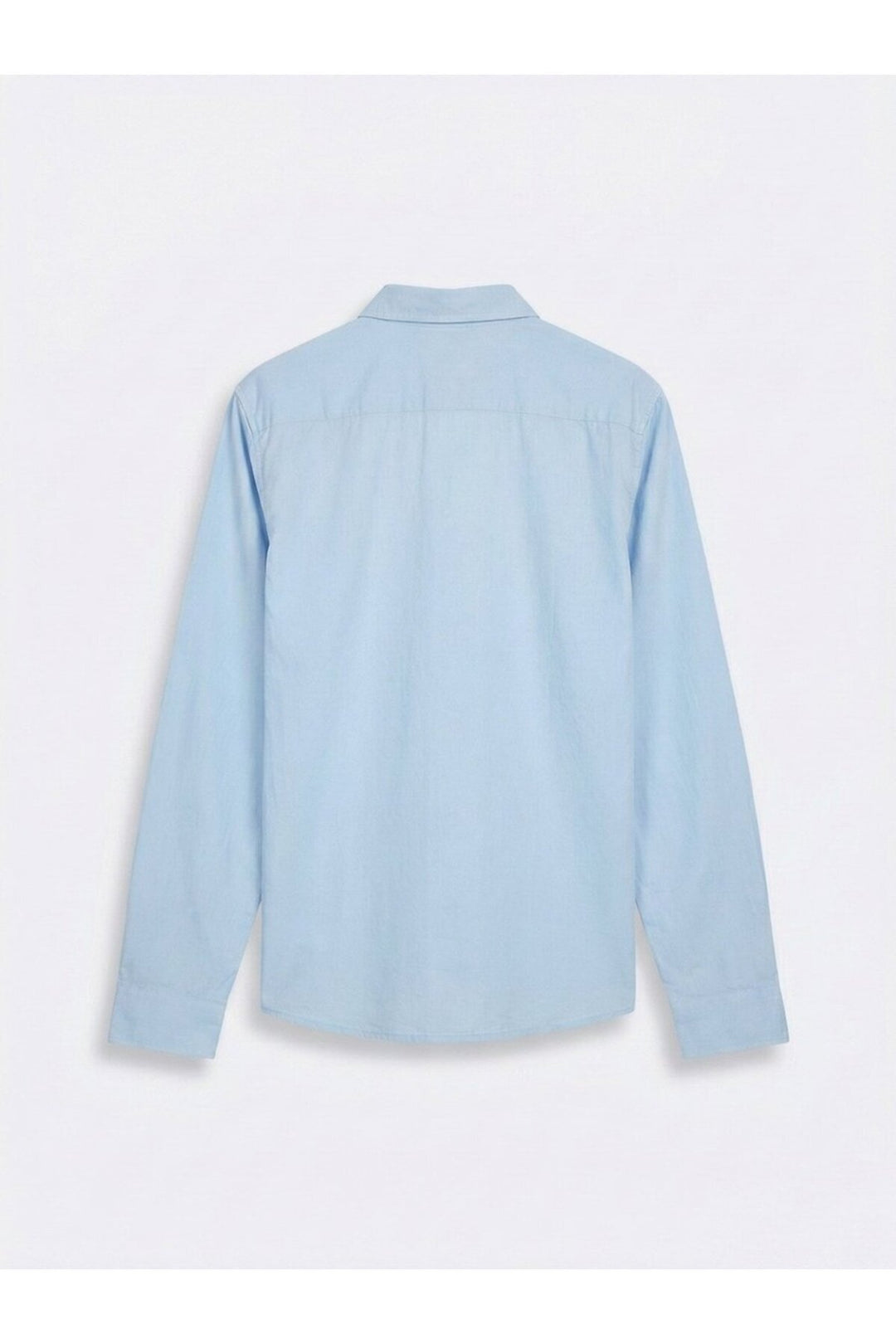 LTB Chemise basique bleu à manches longues avec boutons sur le devant - Bleu
