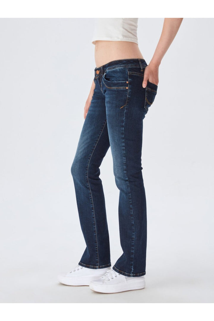 LTB Valerie Pantalon en Jean Coupe Slim Taille Basse Indigo Foncé - Indigo foncé