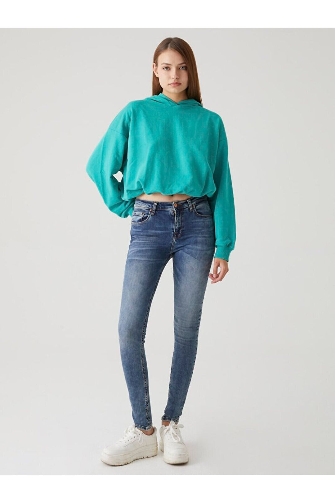 LTB Pantalon en jean à taille moyenne Amy X Narrow Leg