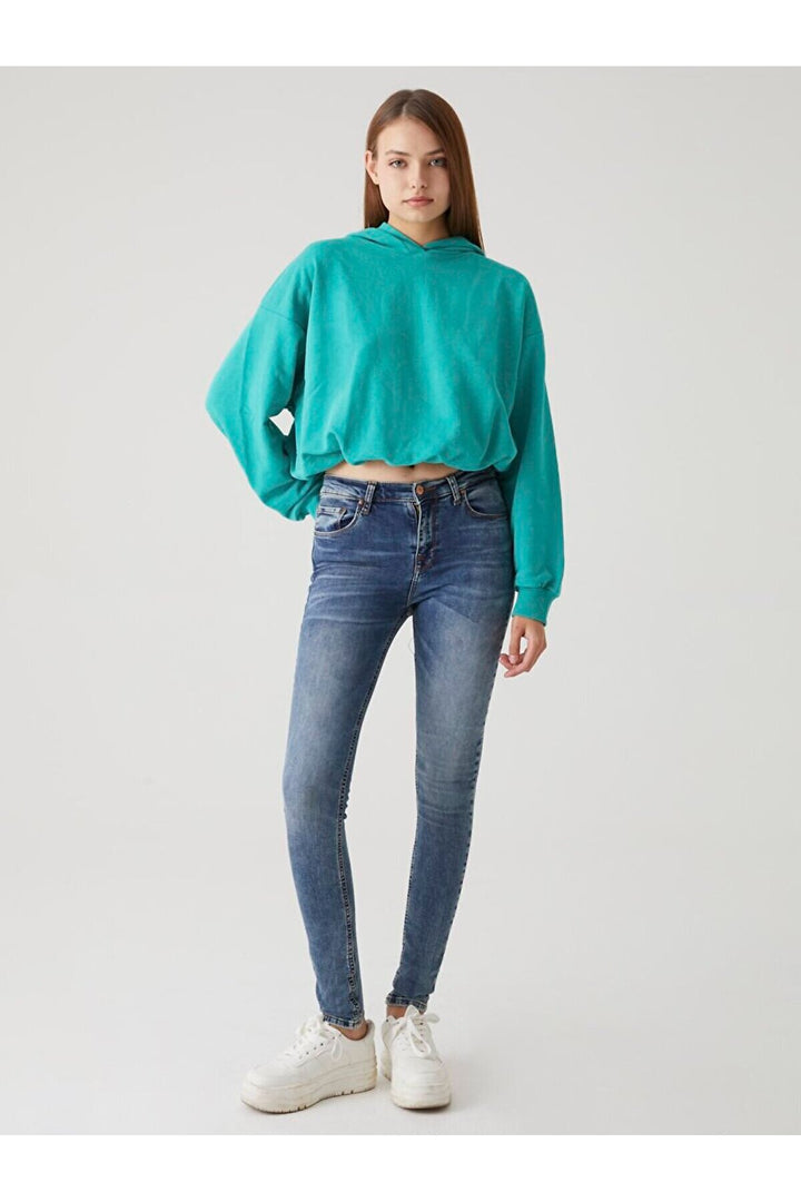 LTB Pantalon en jean à taille moyenne Amy X Narrow Leg