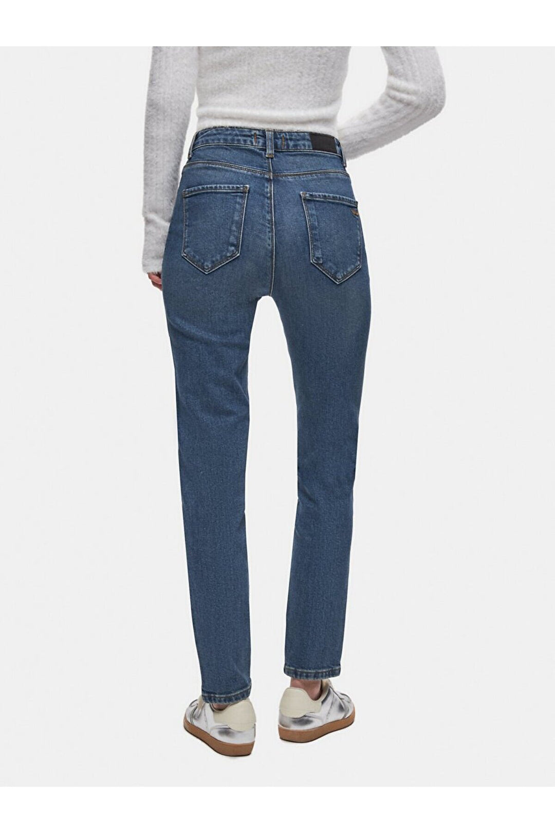 LTB Pantalon Jean Mom Slim Taille Haute Dores - Bleu_