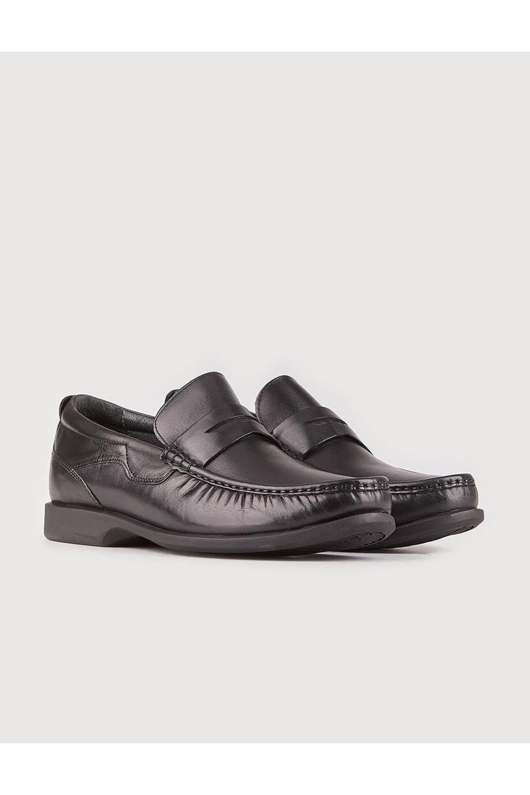 Cabani Shoes Chaussures de ville pour hommes en cuir véritable noires - Noir