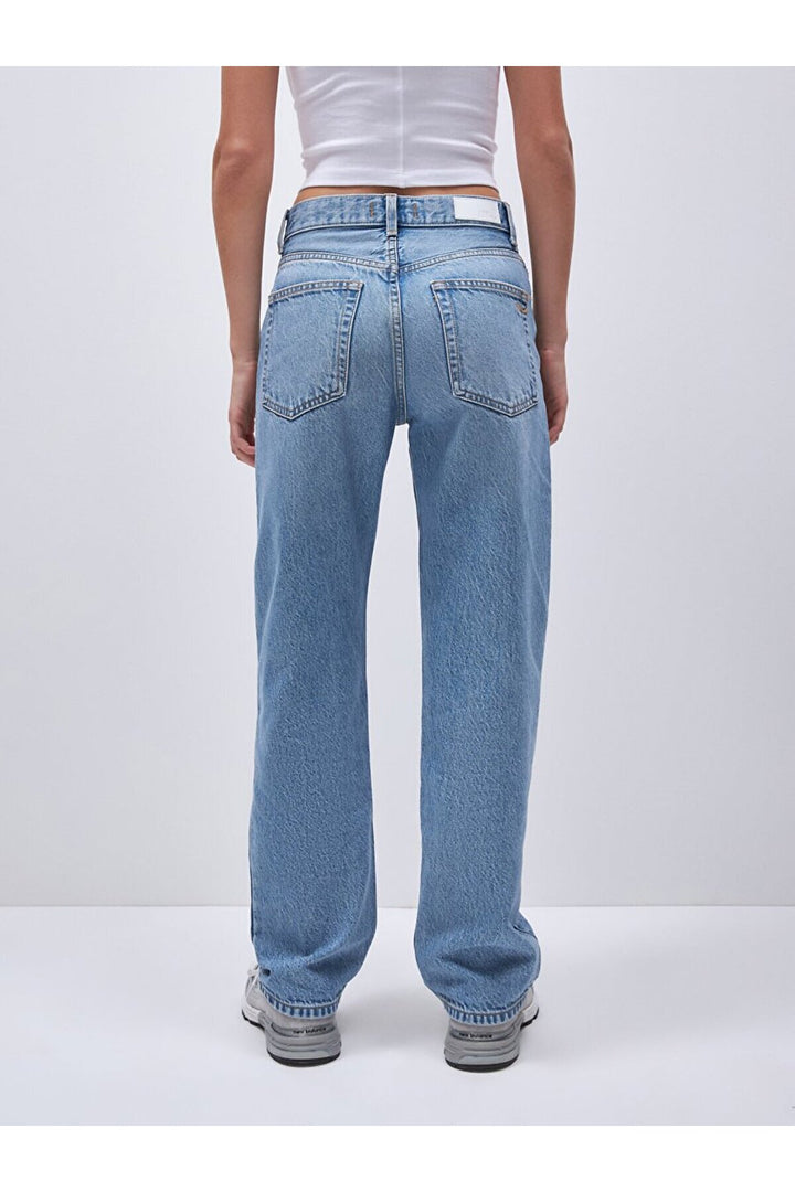 LTB Pantalon en jean coupe droite à taille haute Vanetta