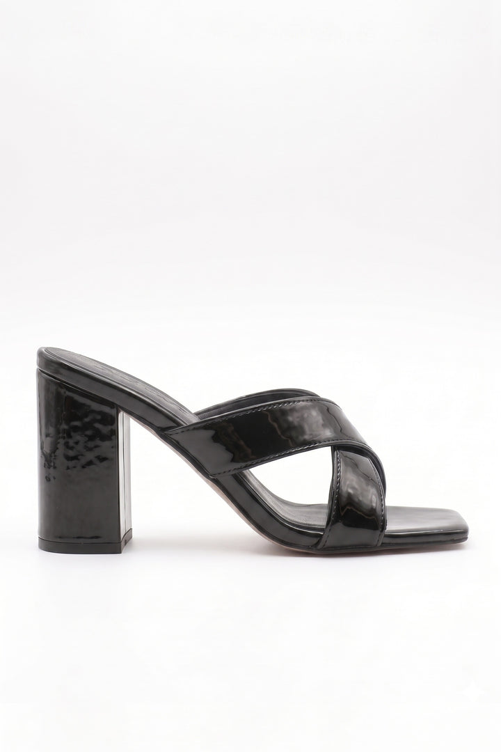 Wavelys BERLIN Sandales à talons élégantes et chics pour femmes - Noir