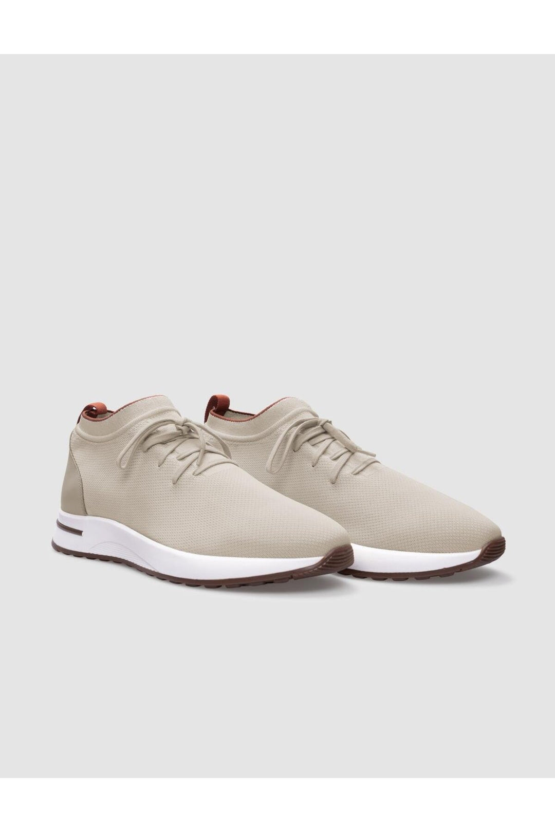 Cabani Shoes Modena Triko Beige Chaussures de Sport pour Homme à Lacets - Beige