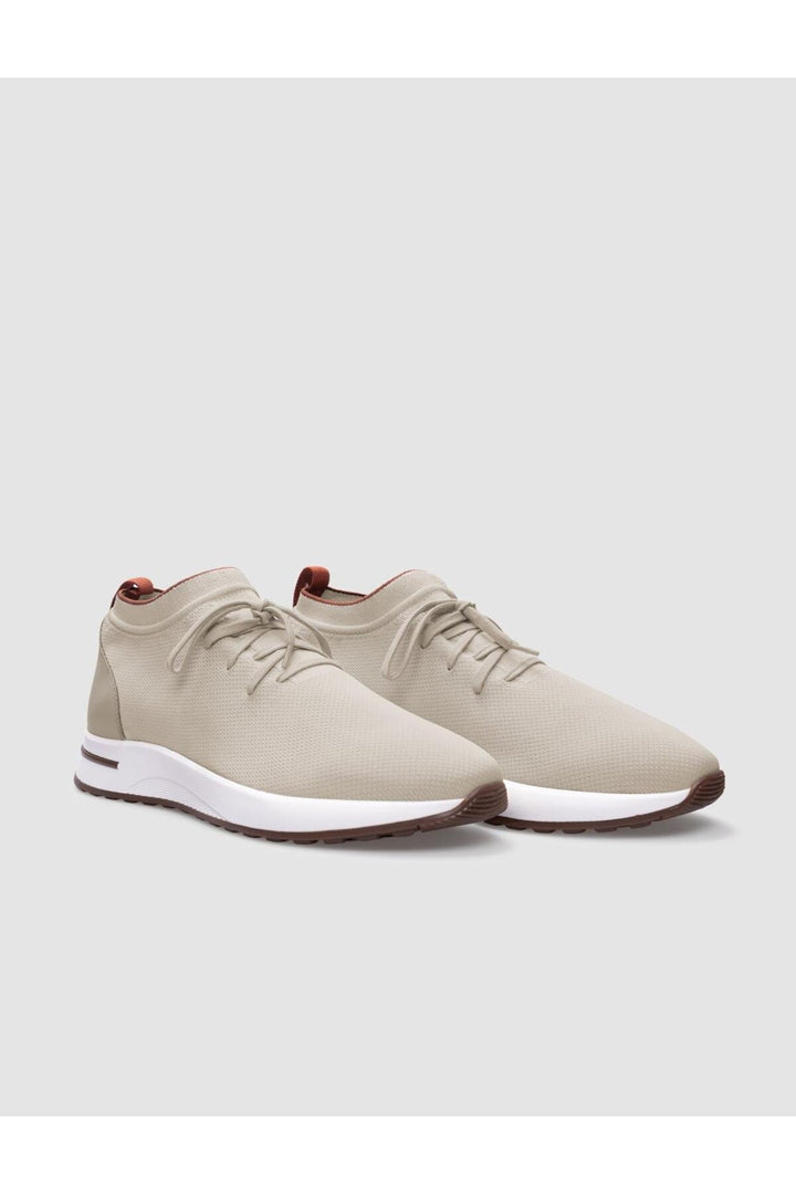 Cabani Shoes Modena Triko Beige Chaussures de Sport pour Homme à Lacets - Beige