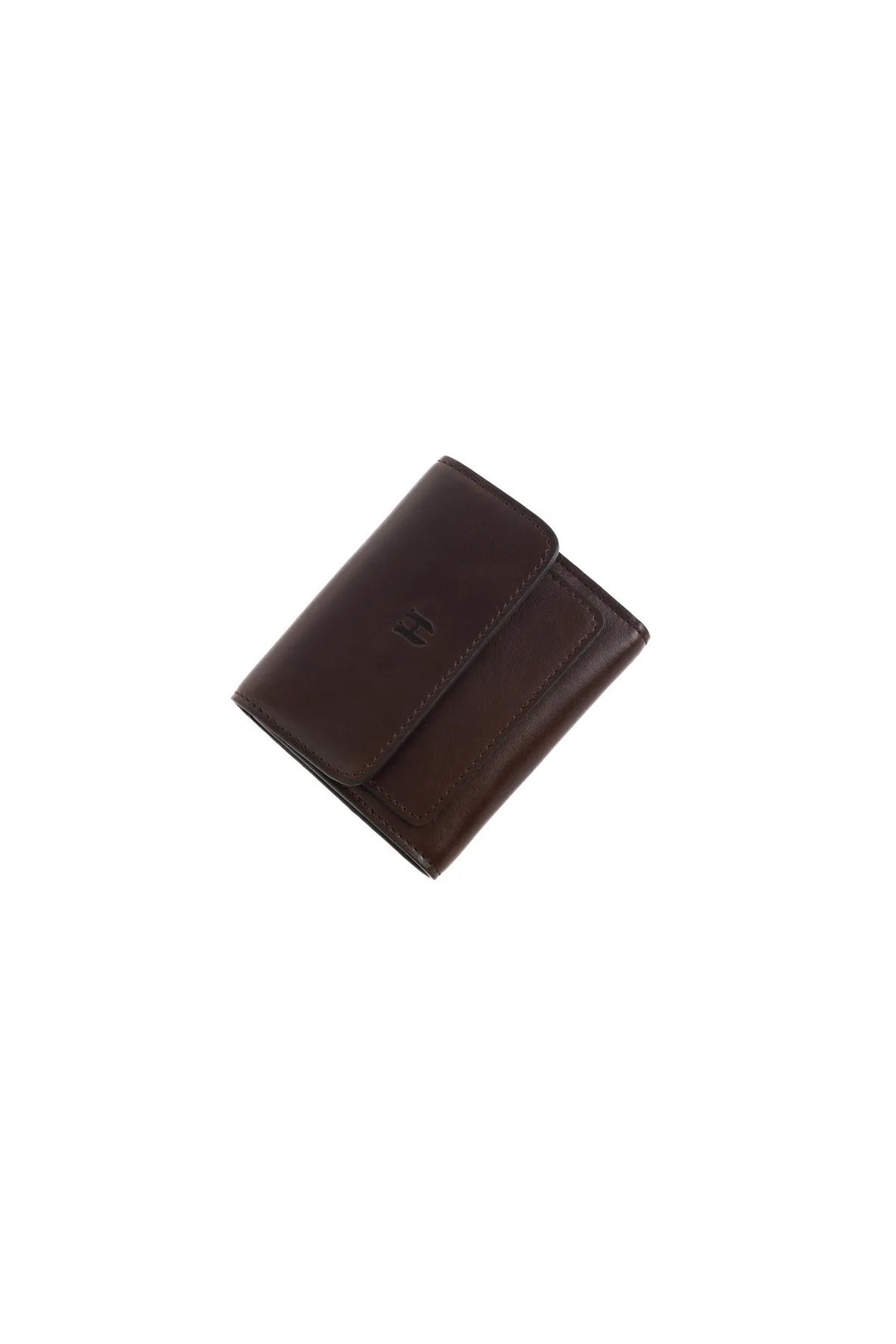 helmbrook Grande fermeture à glissière de portefeuille en cuir véritable pour femmes avec couvercle protégé par RFID Eleanor Brown
