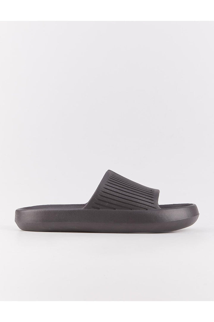 Cabani Shoes Sandales plates classiques noires pour femmes - Noir