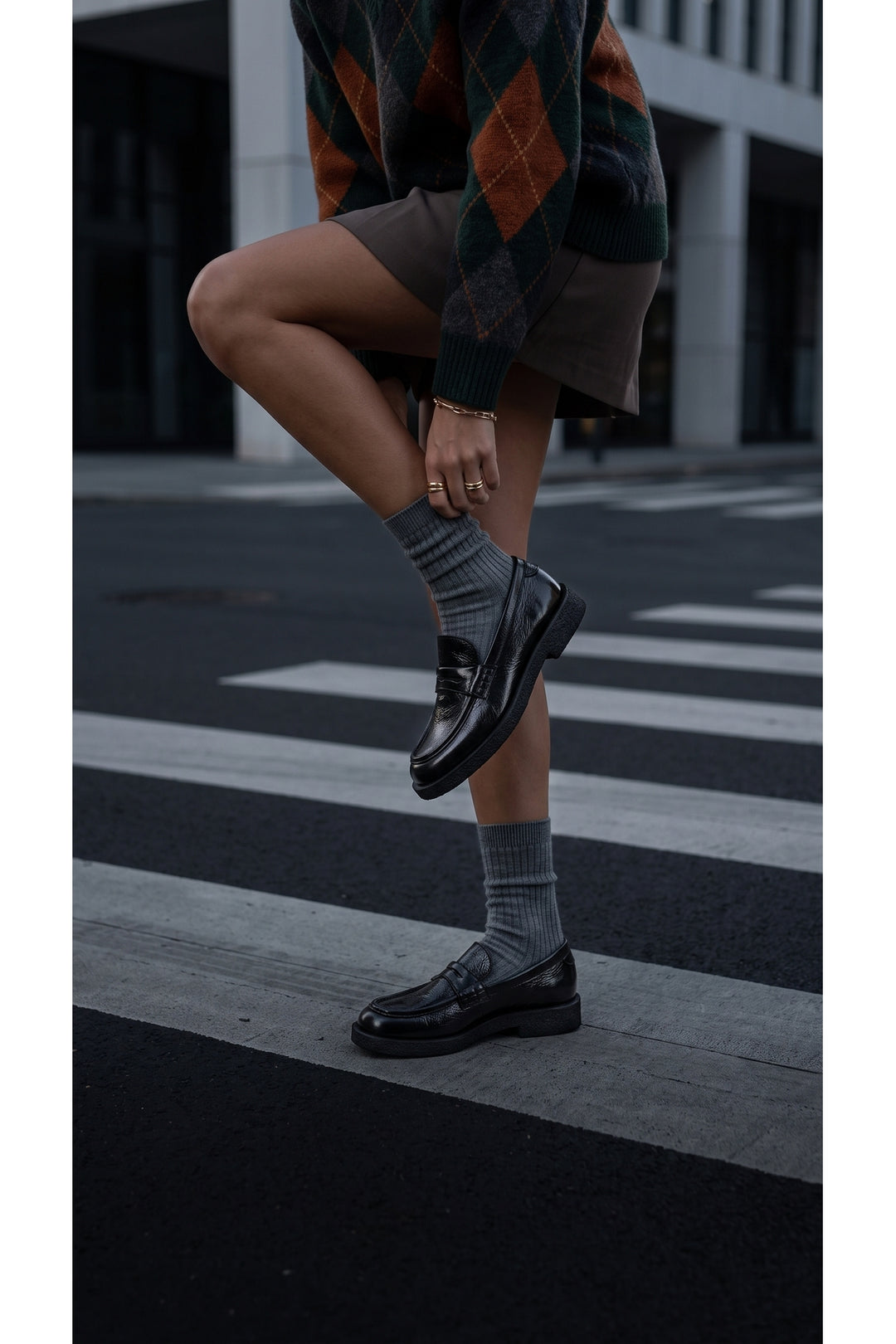 Wavelys Gabri Chaussures Femme Élégantes Confortables en Cuir Véritable Noir à Semelle Souple et Flexible - Noir
