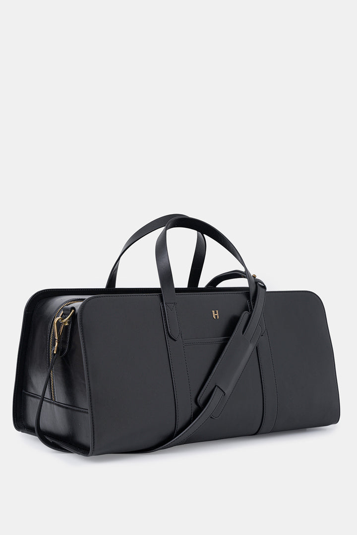 Helmbrook Sac de voyage unisexe en cuir véritable Leonard avec sangle