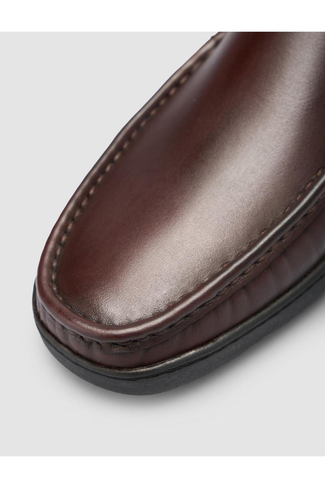 Cabani Shoes %100 Cuir véritable Mocassins marron avec détails de couture - Marron