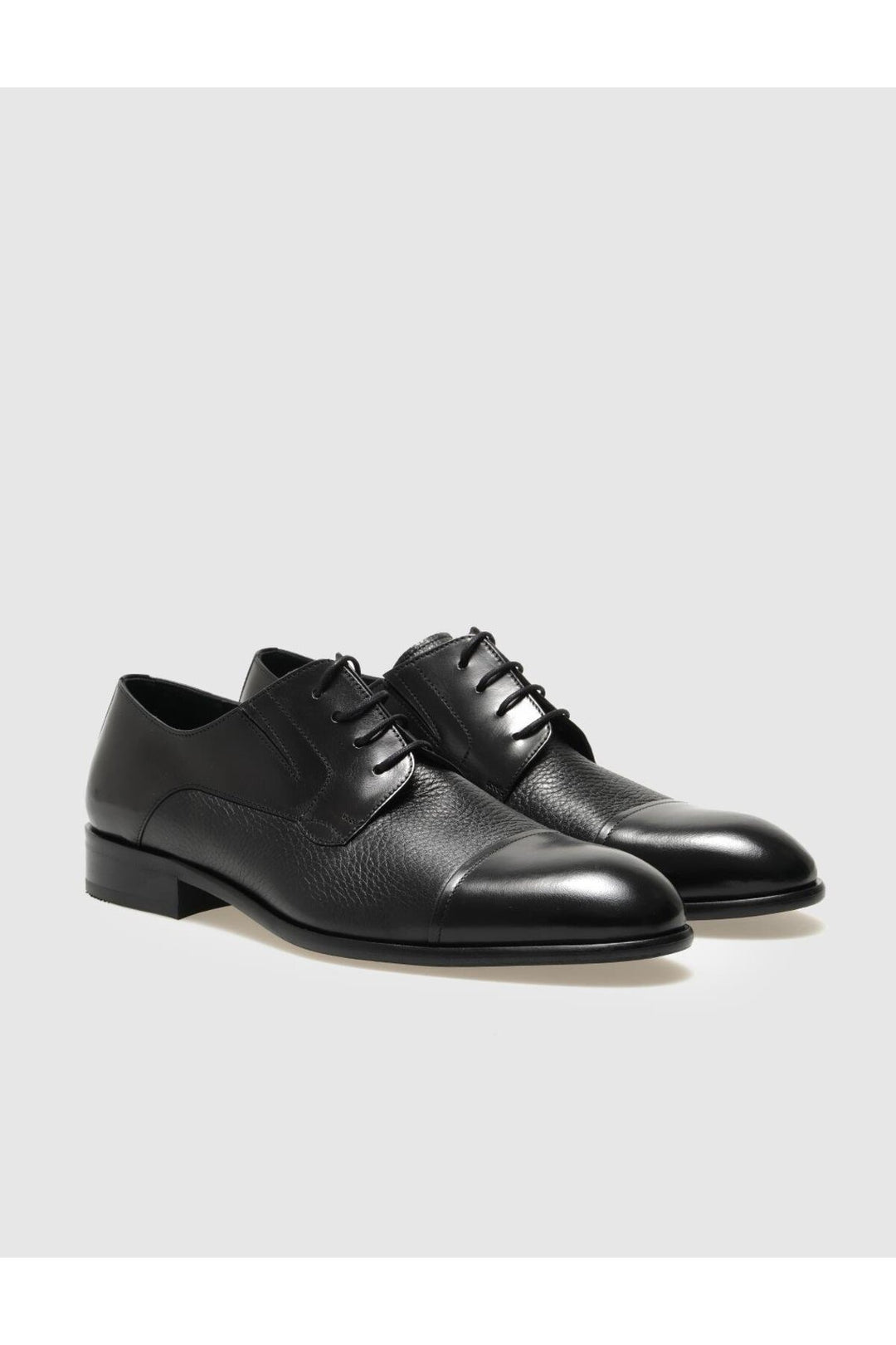 Cabani Shoes Chaussures classiques pour hommes en cuir véritable noires à lacets - Multicolore