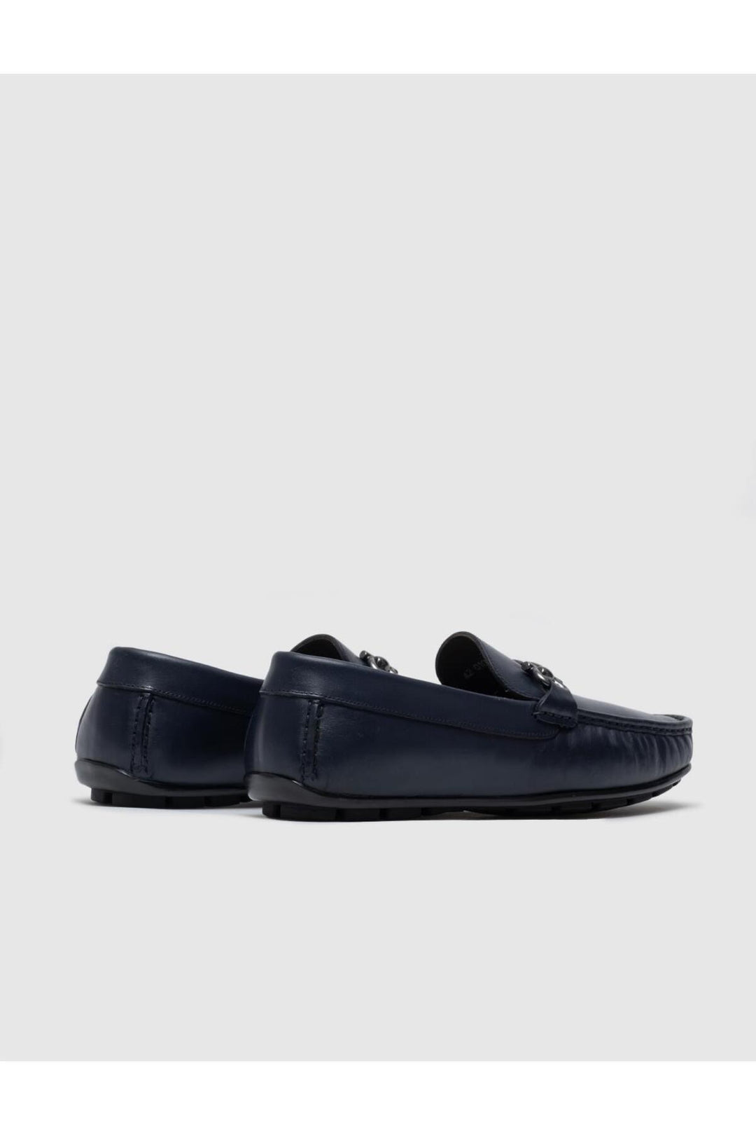 Cabani Shoes Chaussures Loafer pour Homme en Cuir Véritable Bleu marine avec Boucle - Bleu marine