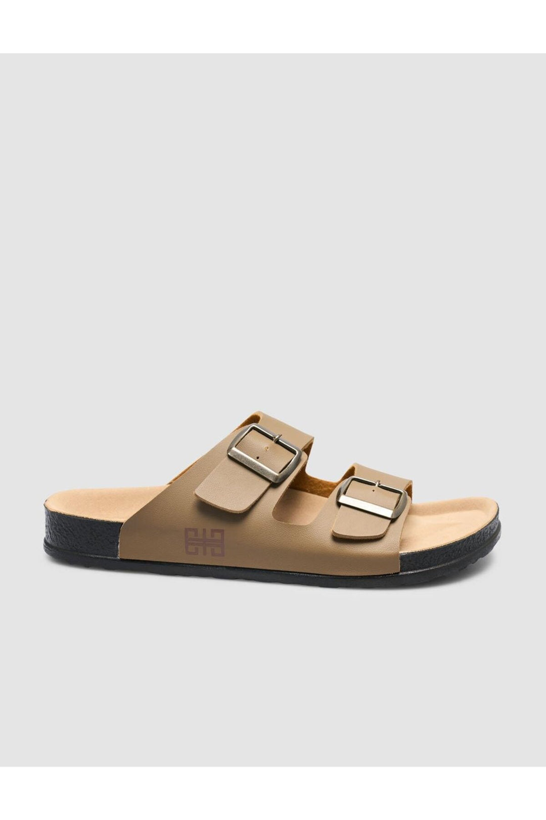 Cabani Shoes Sandale pour homme en vison avec détail de boucle - Vison