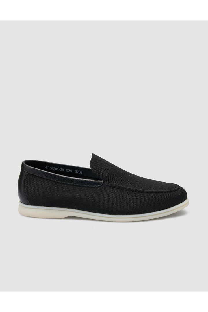 Cabani Shoes Leros Triko Noir Homme Loafer - Noir