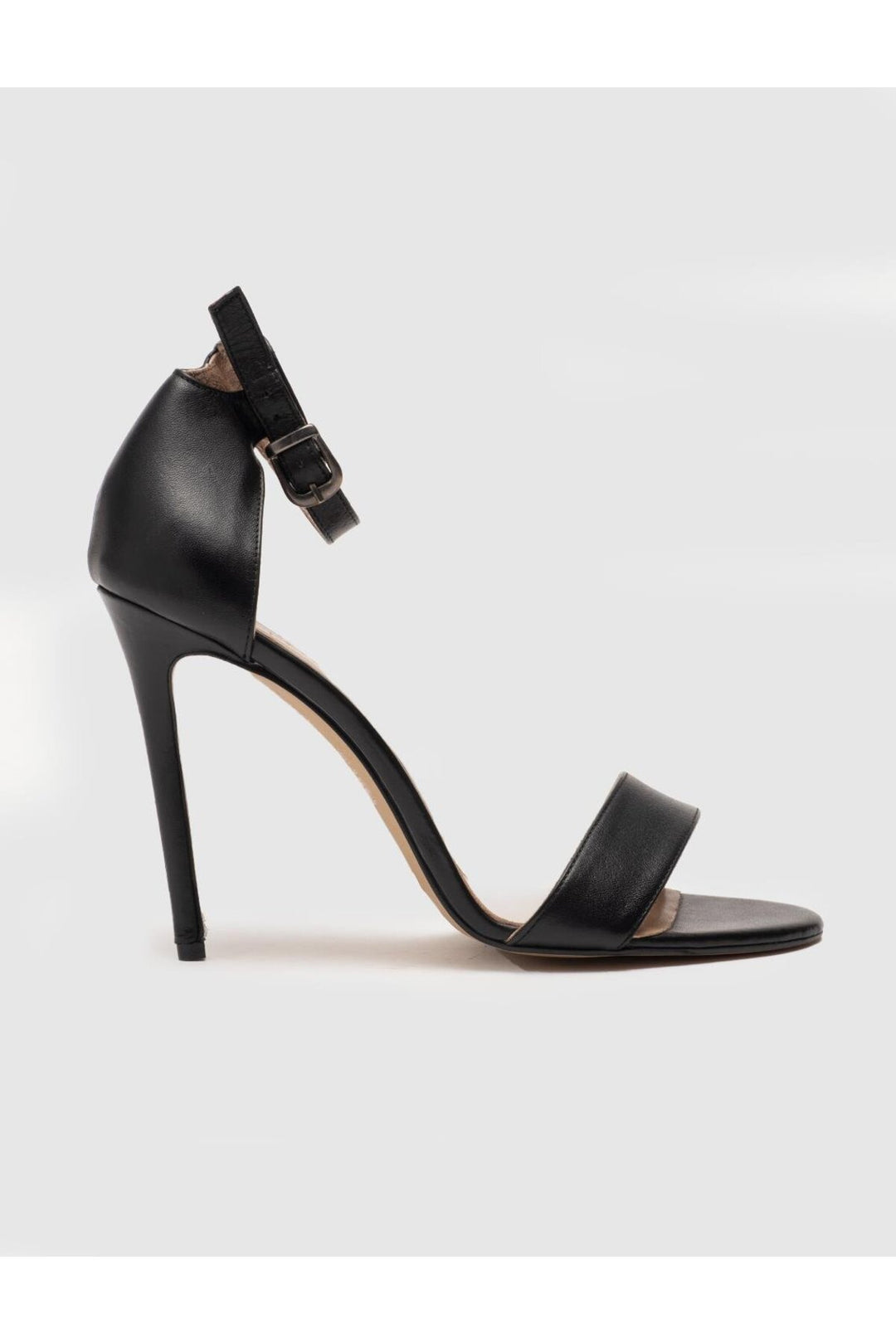 Cabani Shoes Neolit Boucle de Taban Détail en Cuir Véritable Noir Chaussures à Talons pour Femmes - Multicolore