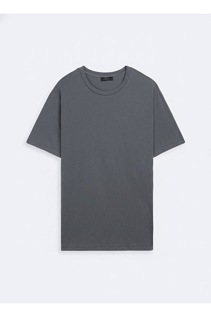 LTB T-shirt gris à manches courtes Zero Collar Pressure
