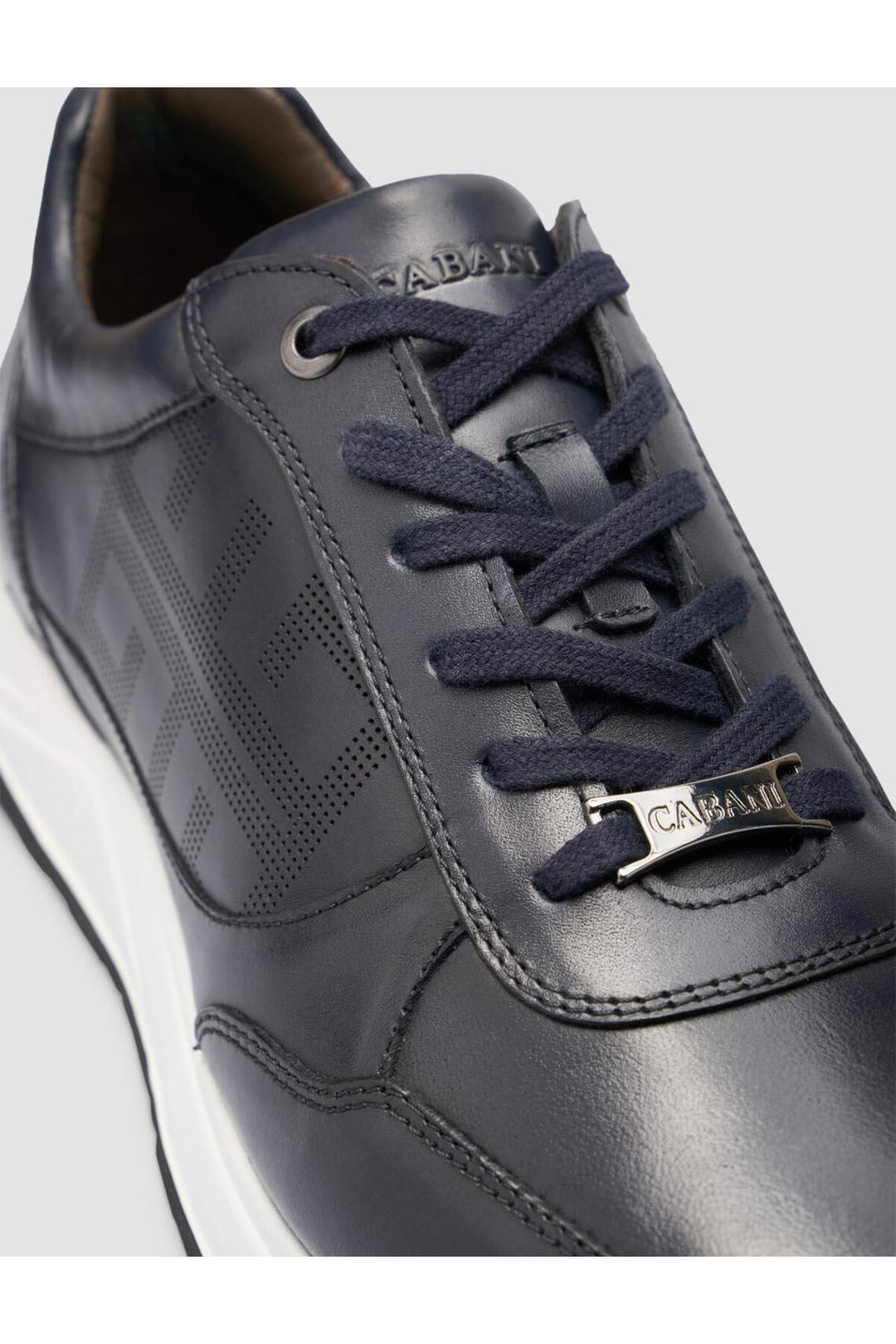 Cabani Shoes Seranar %100 Cuir Véritable Bleu marine Chaussures de Sport pour Hommes - Bleu marine