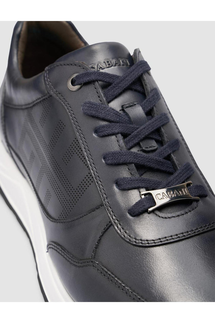 Cabani Shoes Seranar %100 Cuir Véritable Bleu marine Chaussures de Sport pour Hommes - Bleu marine