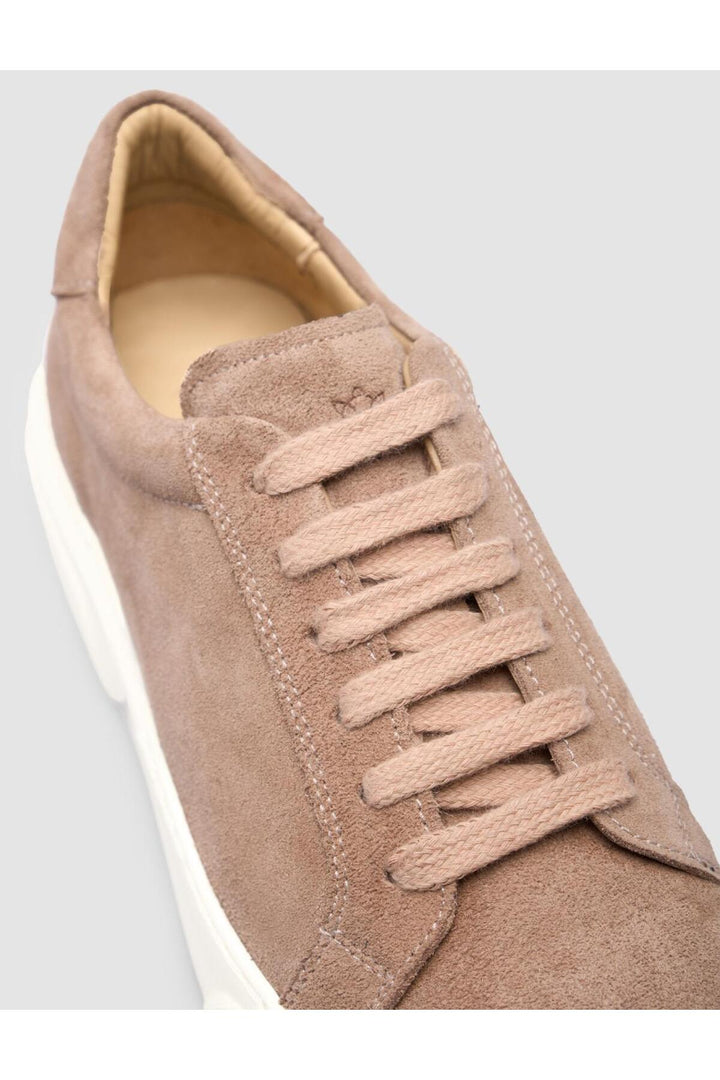 Cabani Shoes %100 Cuir véritable Crème Baskets Femme - Crème