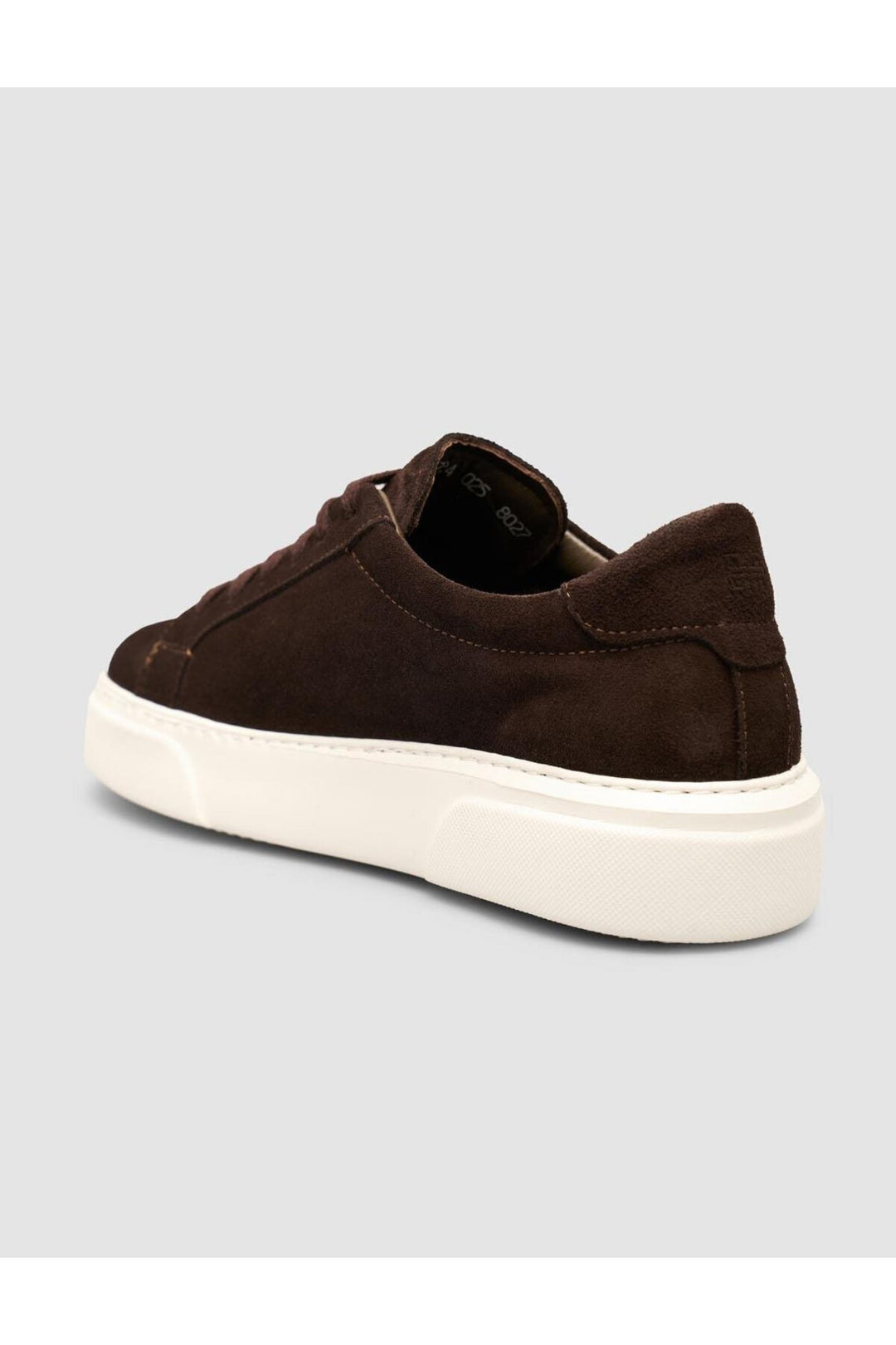 Cabani Shoes Baskets à lacets en cuir suédé véritable 100% avec doublure en fourrure, couleur marron. - Marron