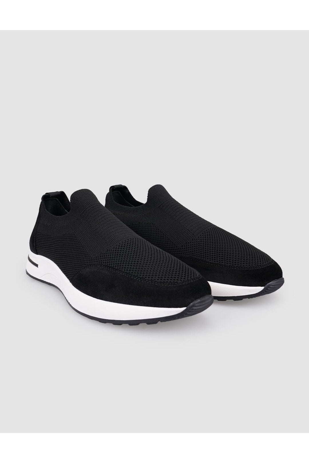 Cabani Shoes Rieti Triko Noir Chaussures de Sport pour Homme - Noir