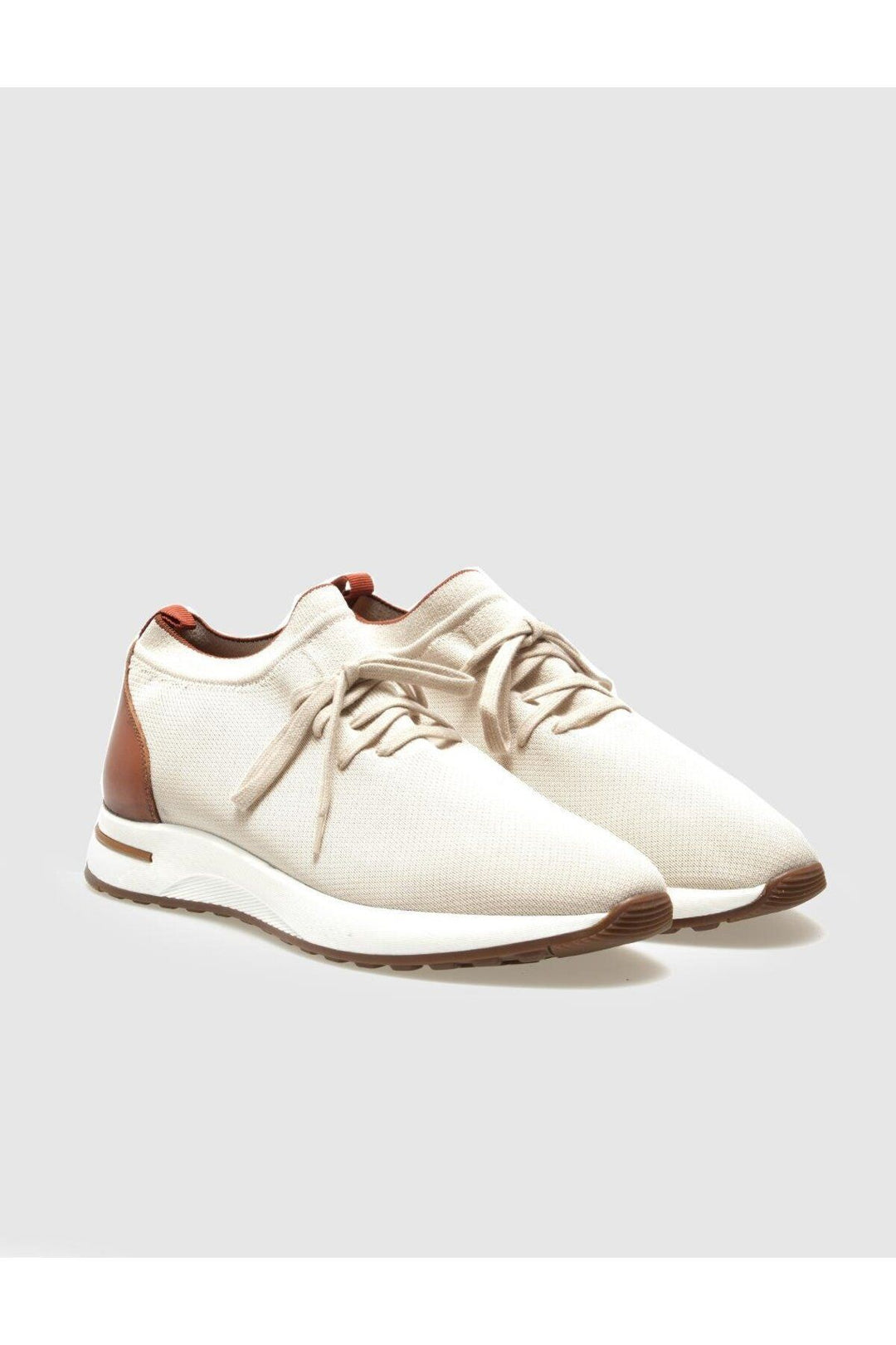 Cabani Shoes Milano Triko Beige Chaussures de Sport pour Homme à Lacets - Beige