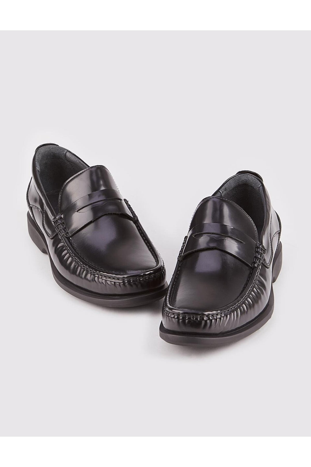 Cabani Shoes Chaussures de ville pour hommes en cuir véritable avec semelle en caoutchouc antidérapante, couleur noire. - Noir