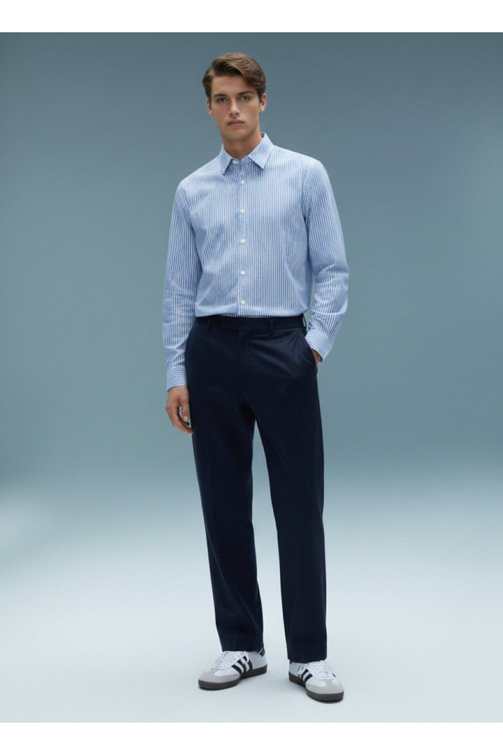LTB Chemise Rayée Bleue - Bleu