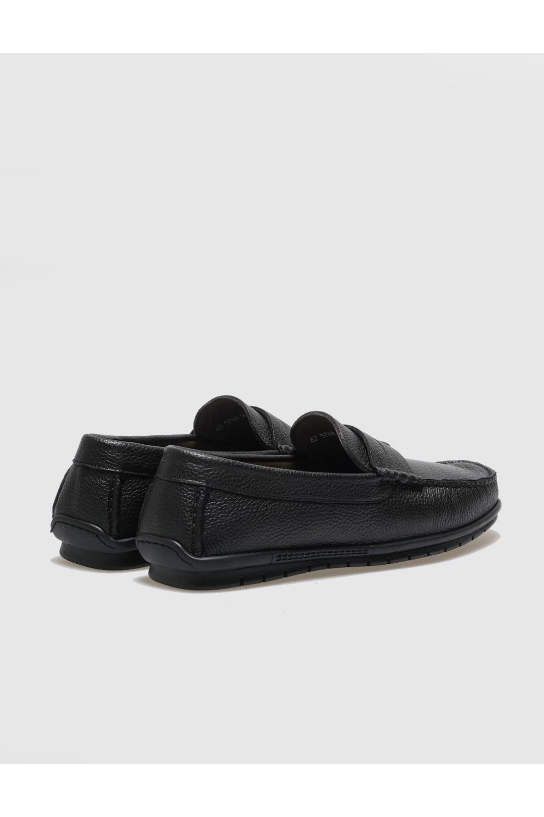 Cabani Shoes Chaussures décontractées pour hommes en cuir véritable avec ceinture noire - Noir