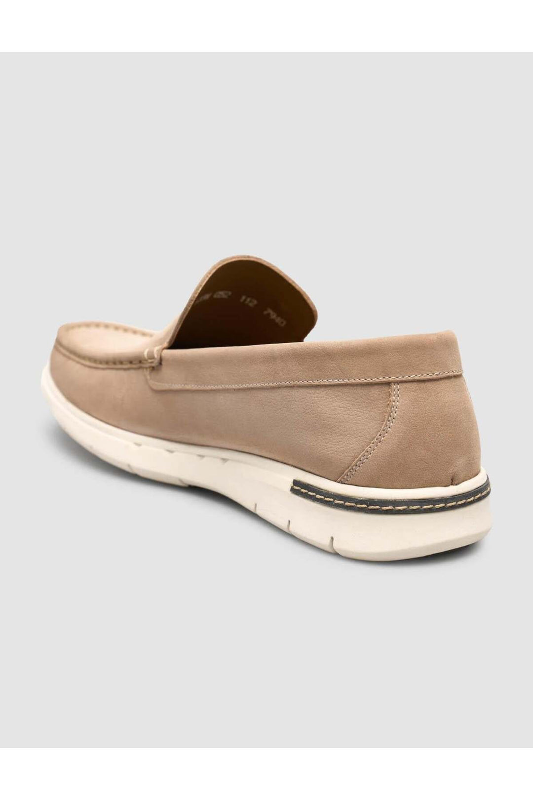 Cabani Shoes Livamo Mocassin Homme Quotidien en Nubuck Véritable Beige - Multicolore