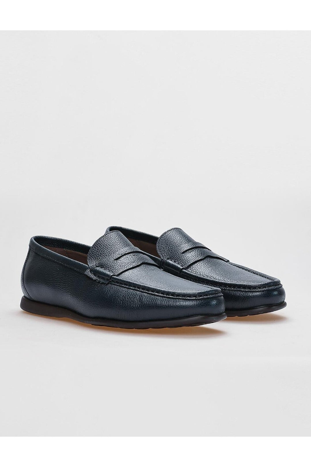 Cabani Shoes Chaussures de ville pour hommes en cuir véritable bleu marine - Bleu marine