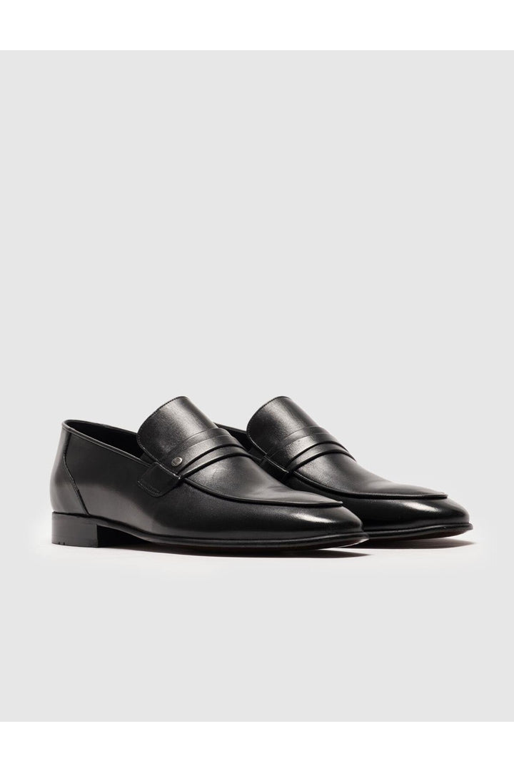 Cabani Shoes Chaussures classiques pour hommes en cuir véritable avec ceinture noire - Multicolore