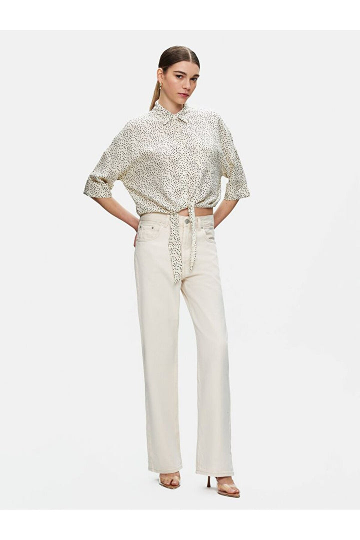 LTB Pantalon en jean coupe droite à taille haute Vanetta