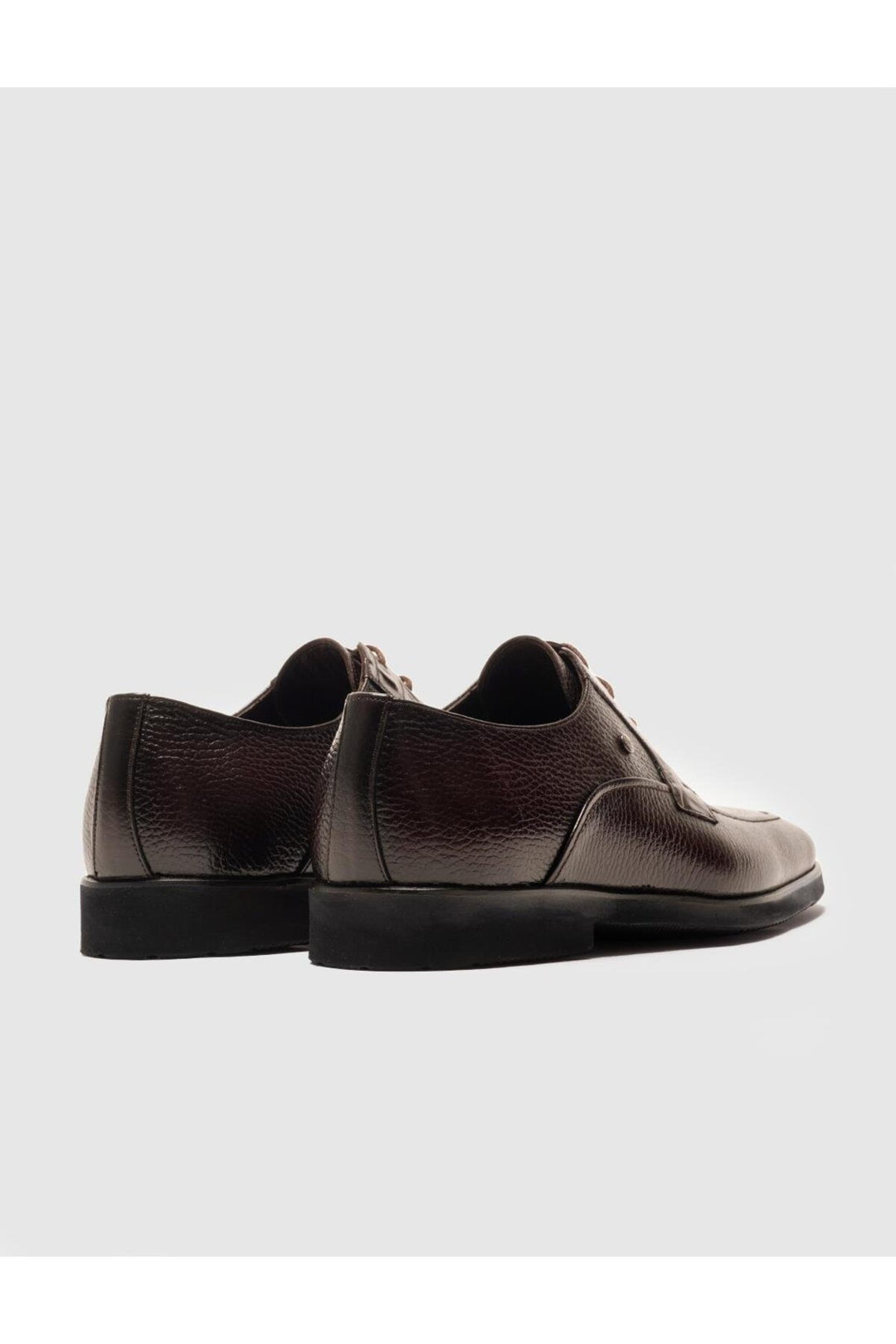 Cabani Shoes Chaussures classiques pour hommes en cuir véritable marron à lacets - Marron
