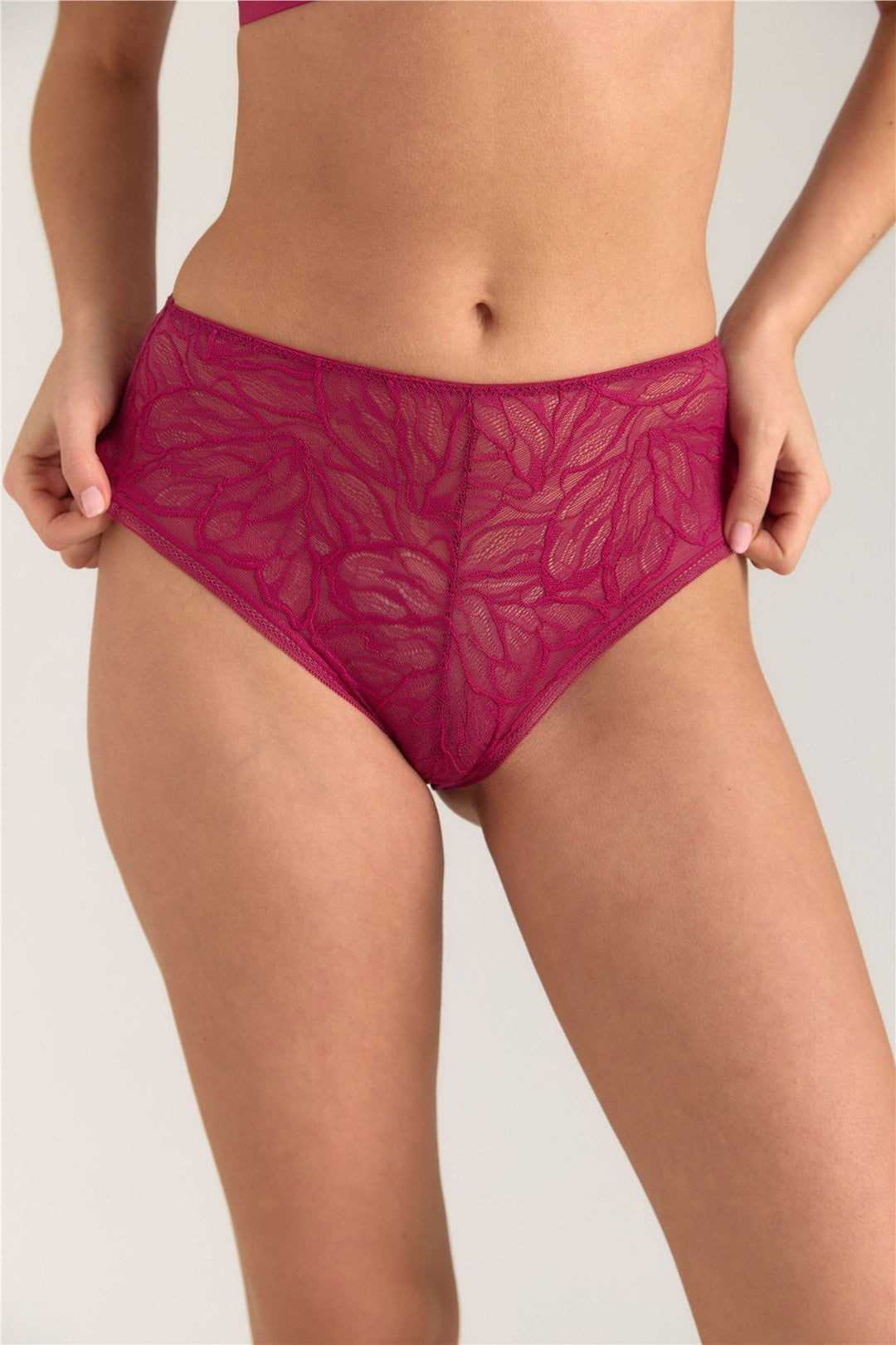 Lovely Things Culotte coquine en dentelle ANGEL - Fuchsia