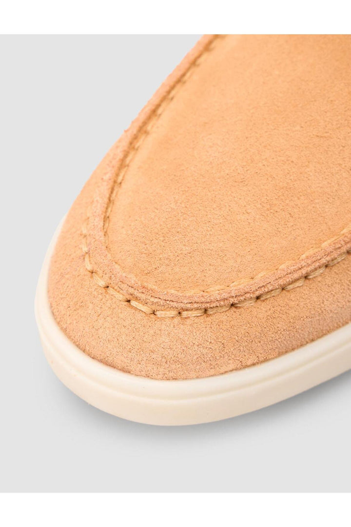 Cabani Shoes MonaMae 100% Cuir Véritable Mocassins Femme Suédé Orange - Orange