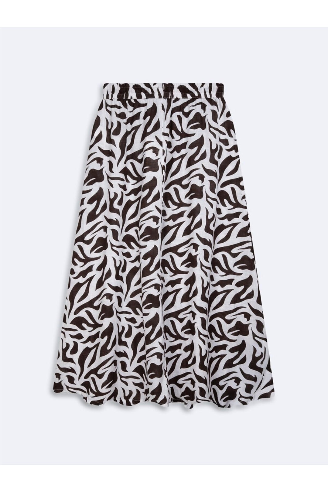 LTB Jupe longue à motifs marron - Marron