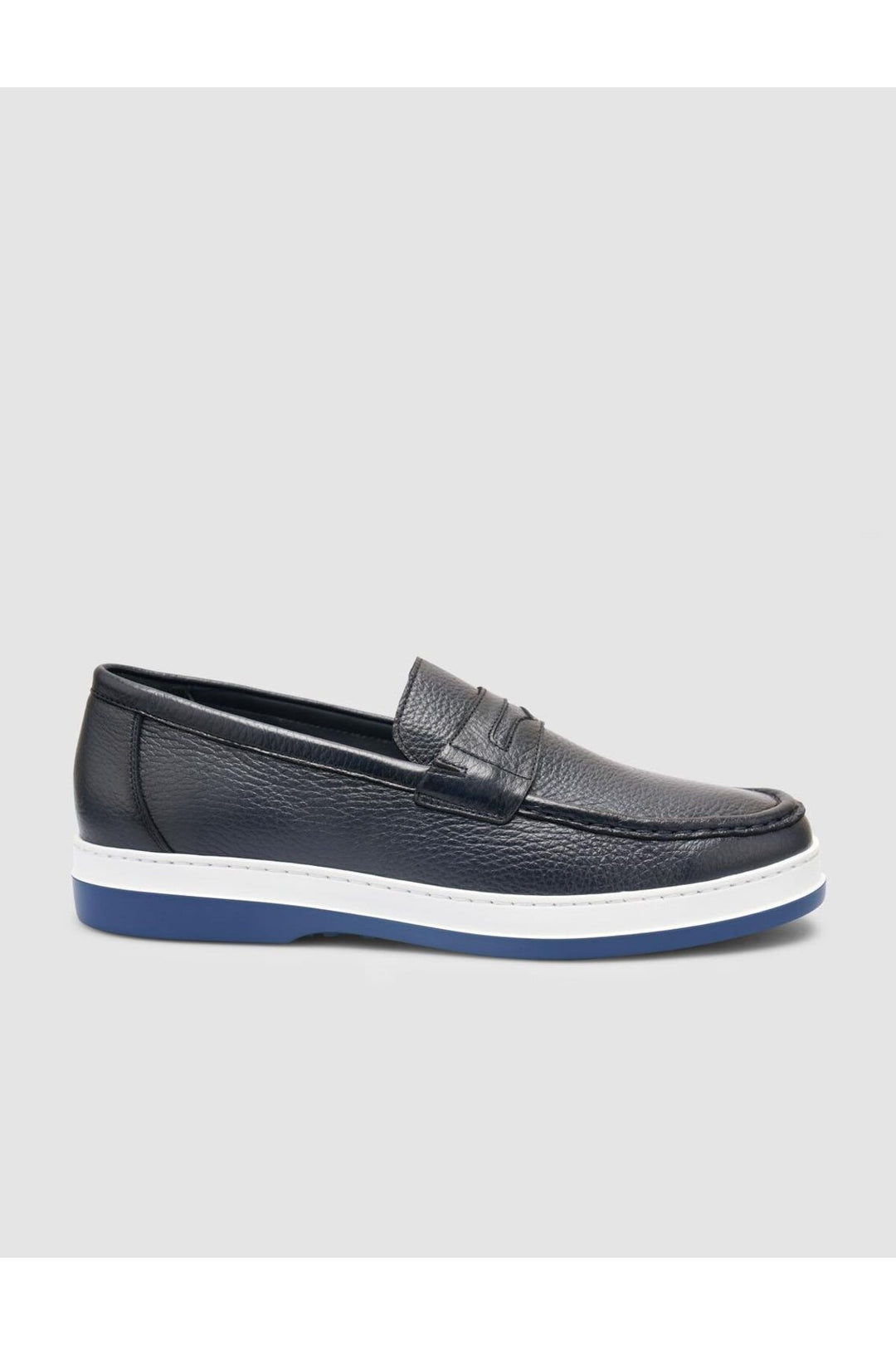 Cabani Shoes %100 Cuir Véritable Mocassins Pour Hommes Bleu marine - Bleu marine