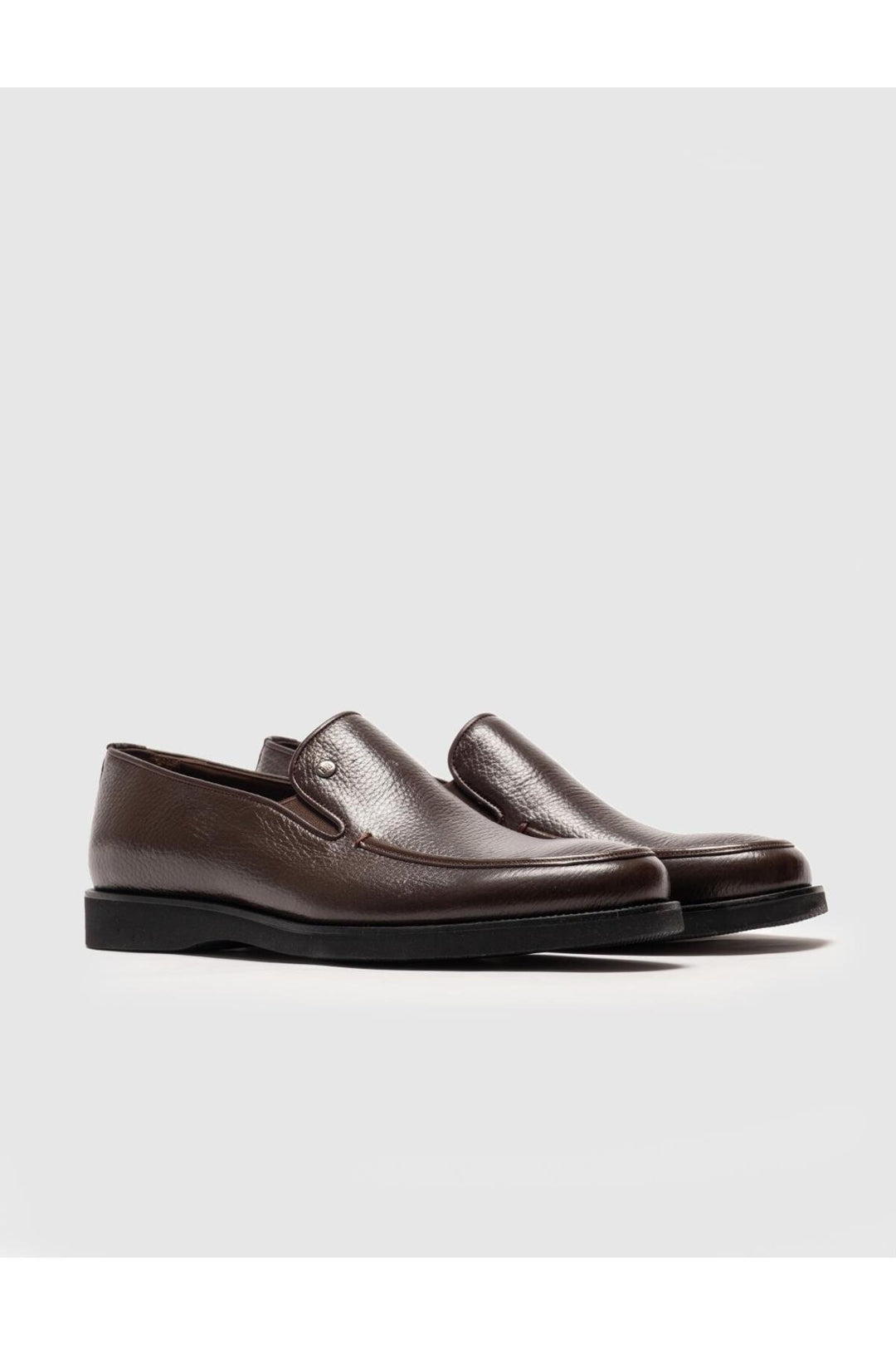 Cabani Shoes Chaussures décontractées pour hommes en cuir véritable marron saisonnières - Marron