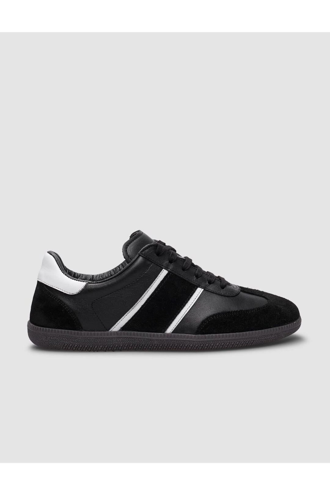 Cabani Shoes Baskets de sport pour femmes en cuir véritable noir en daim à lacets 100% - Multicolore
