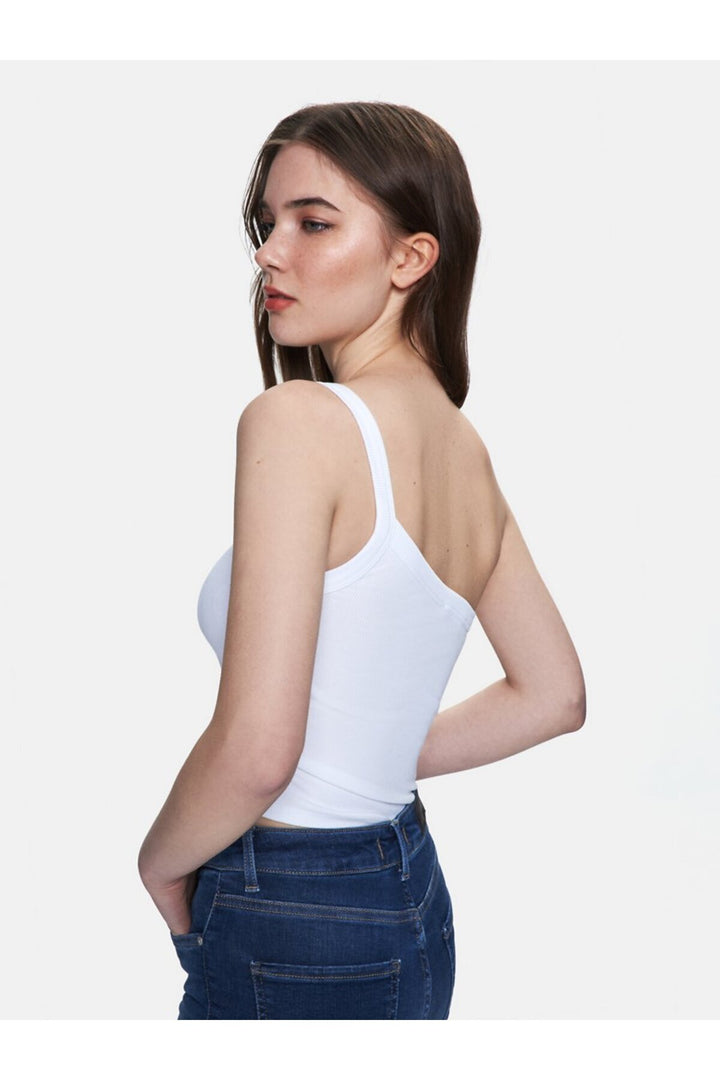 LTB Singlet blanc avec bretelle fine