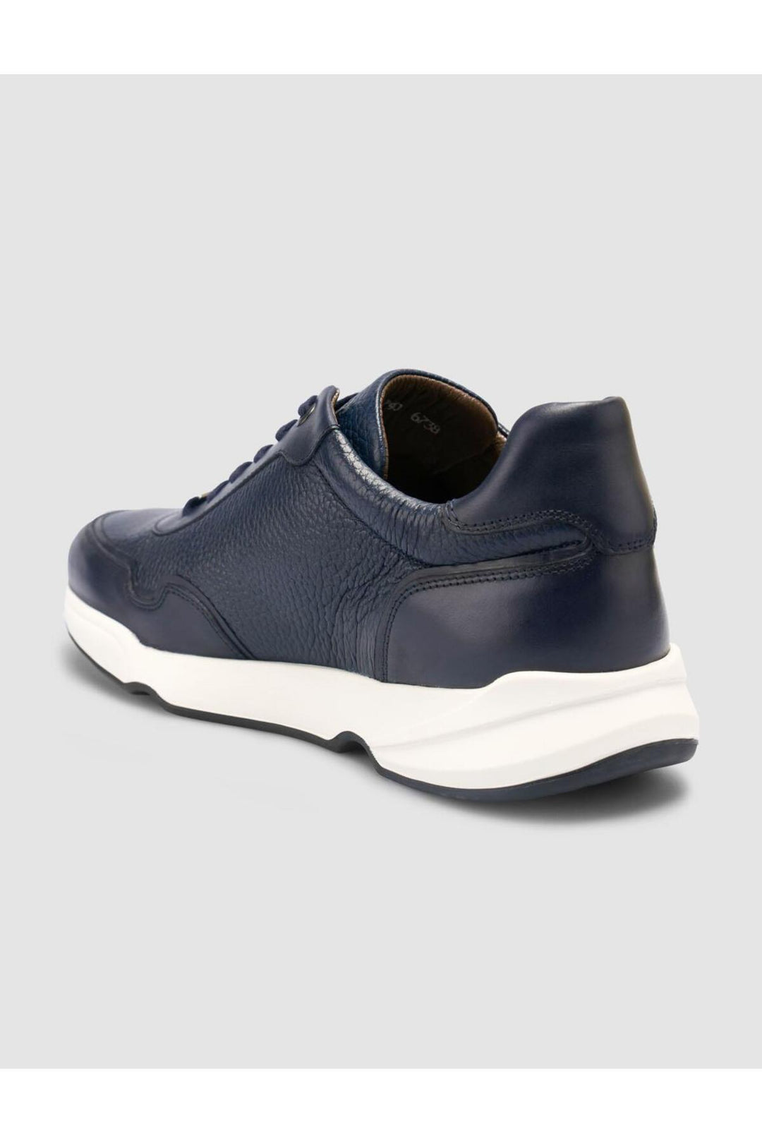 Cabani Shoes %100 Cuir véritable Bleu marine Chaussures de sport pour hommes - Bleu marine
