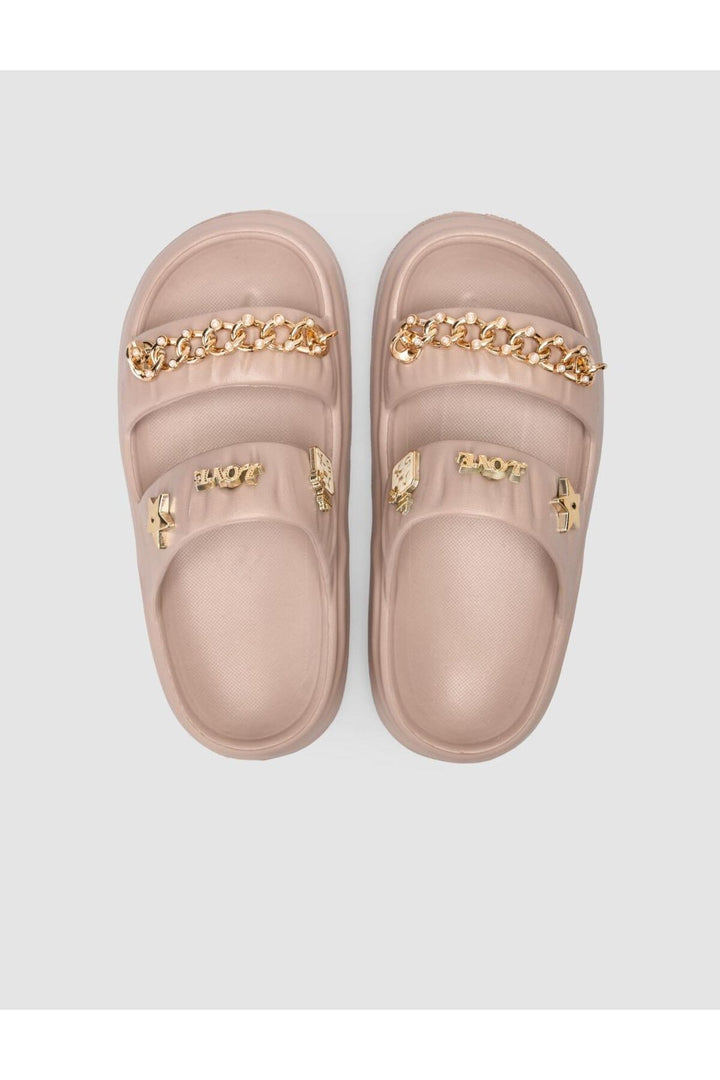 Cabani Shoes Snx Charme Détail Vison Femme Sandale Eva - Vison