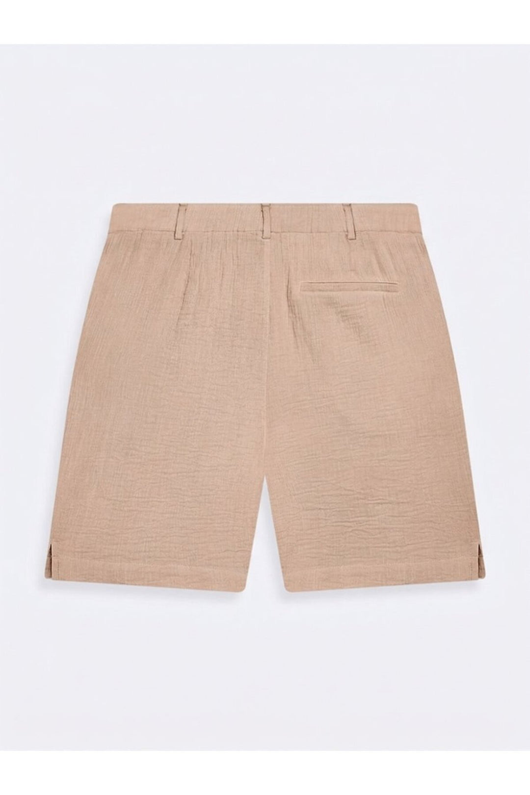LTB Short blanc à taille élastique en tissu bouclé - Blanc