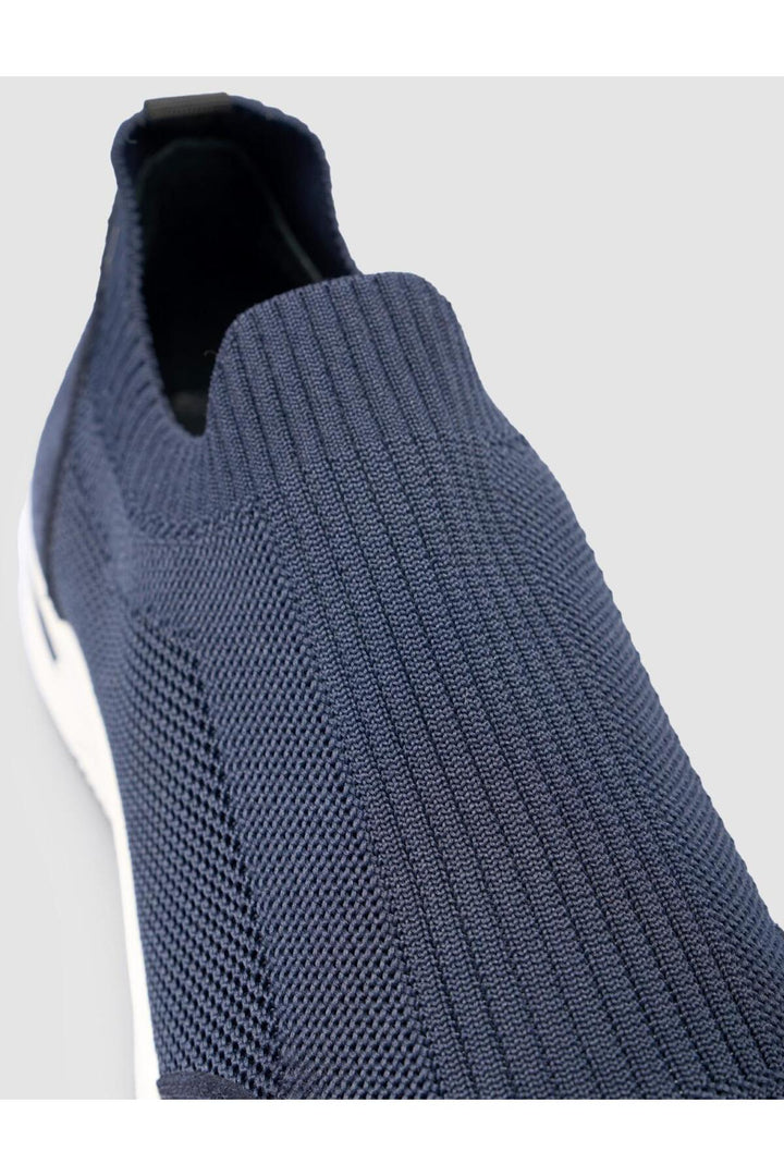 Cabani Shoes Chaussures de sport pour hommes en tricot Bleu marine - Bleu marine