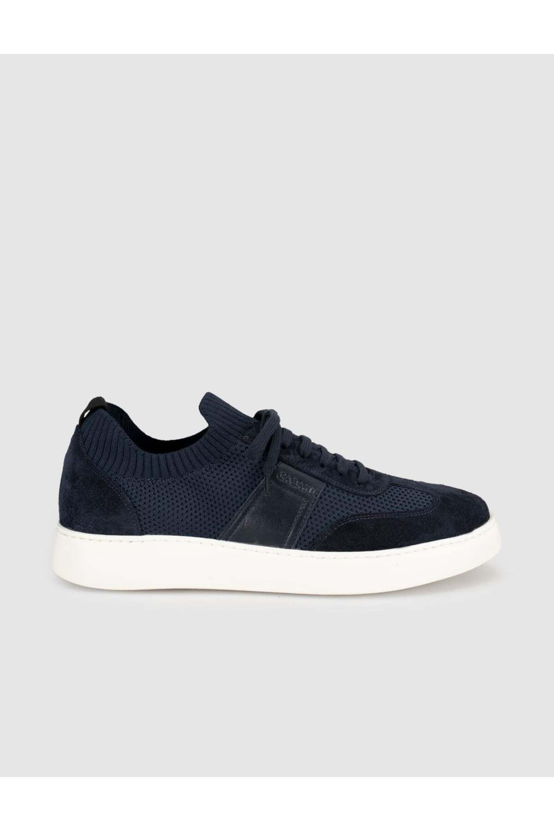 Cabani Shoes Bleu marine Baskets pour hommes avec détails en tricot - Bleu marine