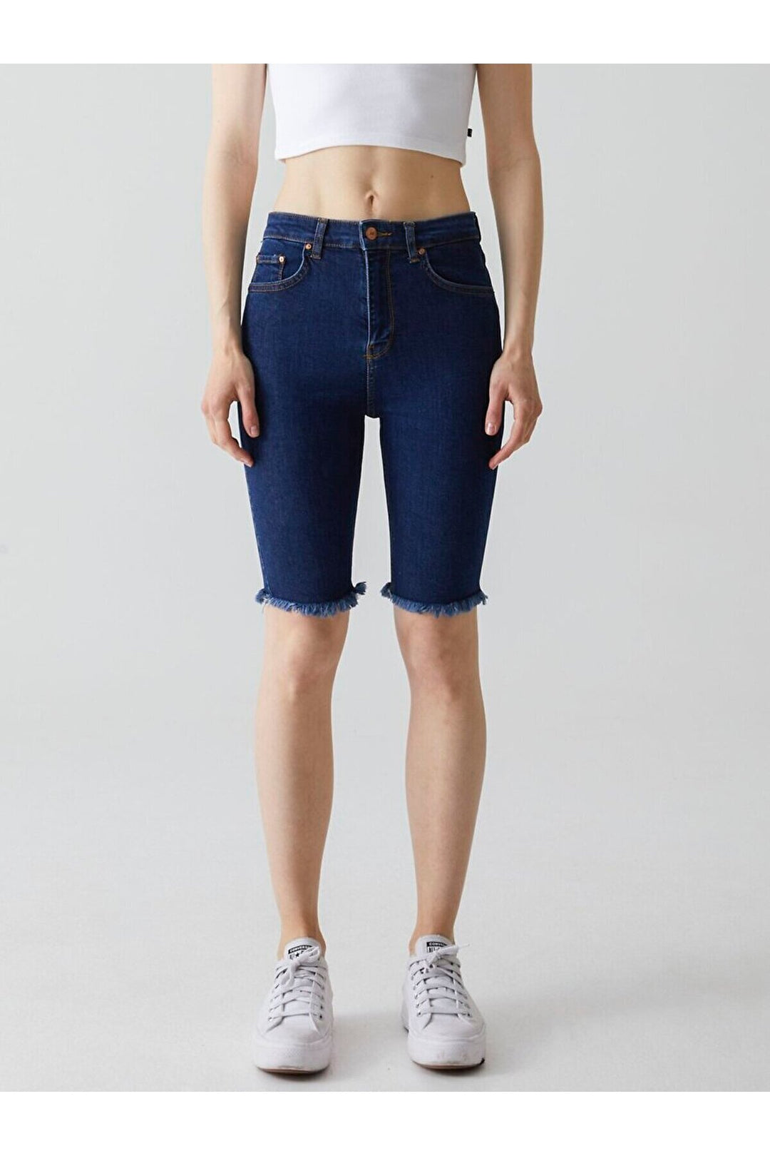 LTB Jean taille haute Galena Slim Fit Bermuda